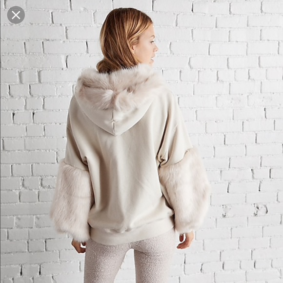 express fuzzy hoodie